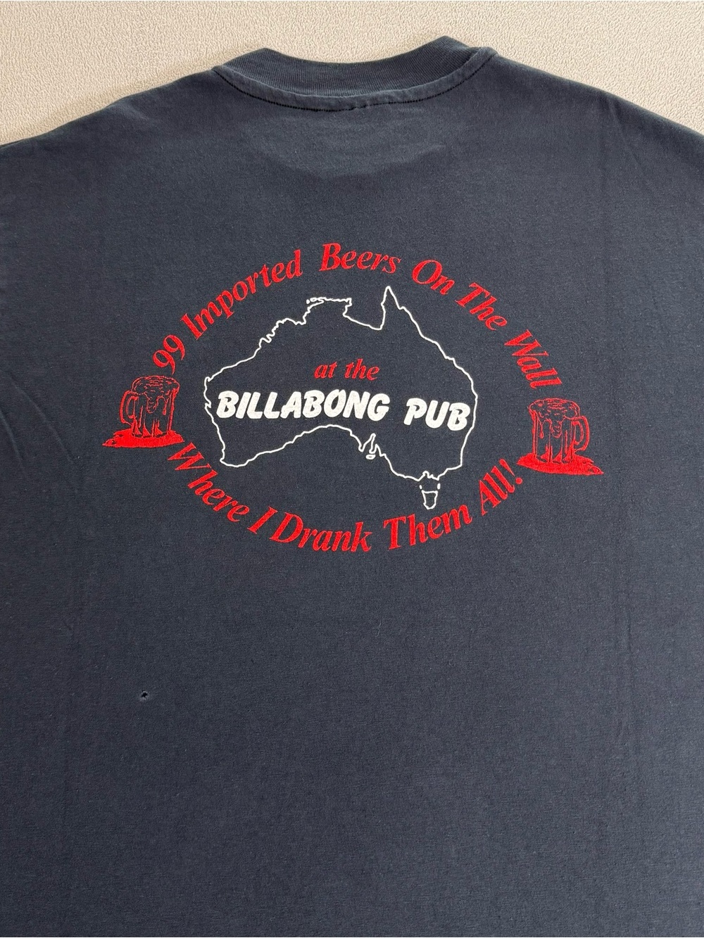Vintage Billabong Pub Beer T-shirt XL Florida Bar Alcohol Humor Surf USA Made